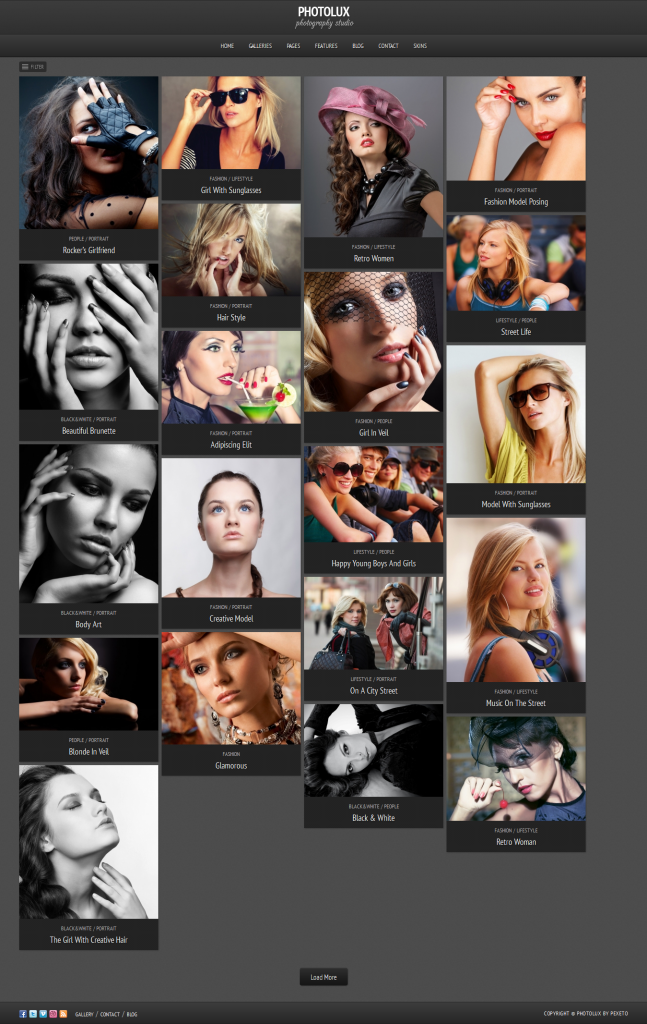 Photolux: Photography WordPress Theme