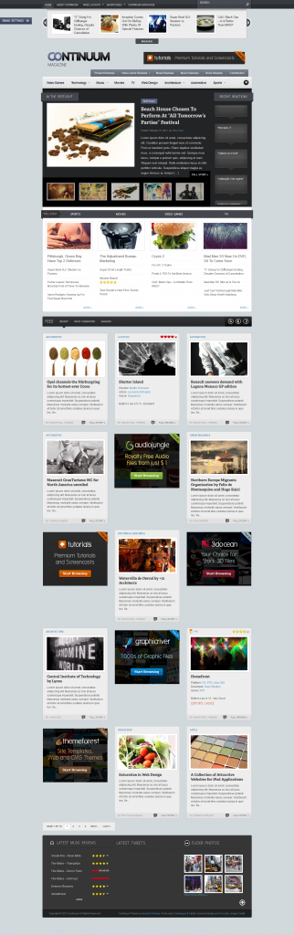Continuum: Magazine and Blog WordPress Theme