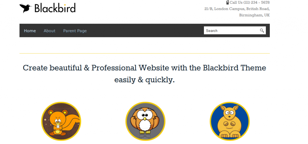 Blackbird: Free Blog WordPress Theme