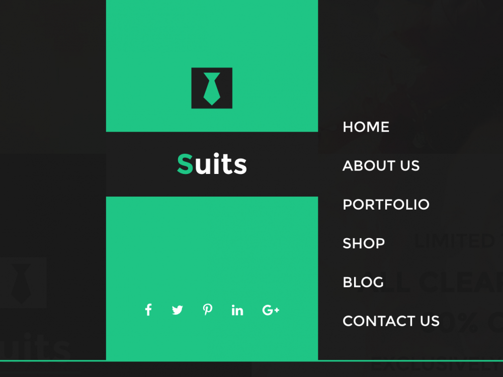 Suits - Fashion Shop And Portfolio HTML Template