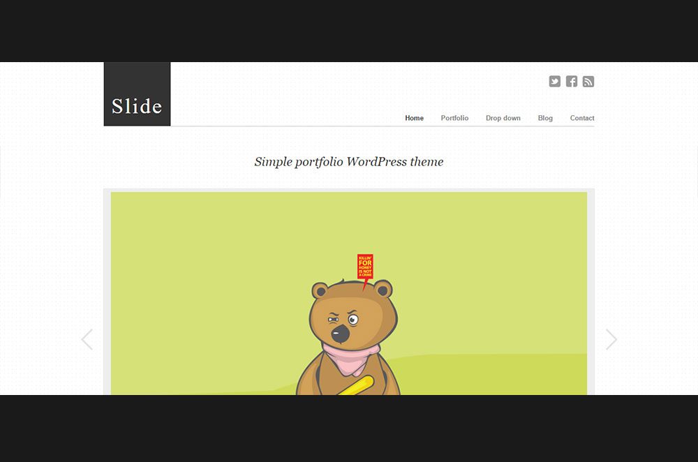Slide - WordPress Slideshow Portfolio Theme